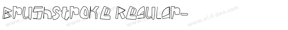 BrushStroke Regular字体转换